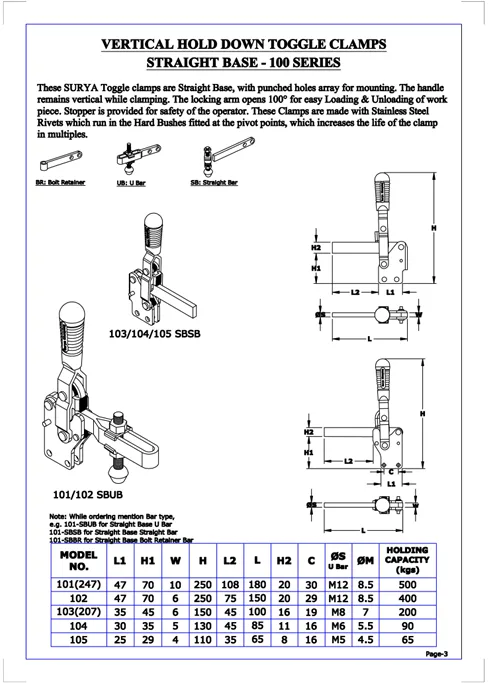 Toggle Clamp - 103 view 3
